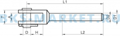 Схема вилки сварной для обжима на трос ART 8280 A4