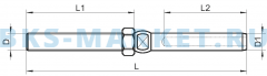 Схема наконечника для обжима на трос ART 8307 A4
