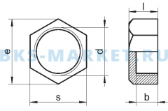 Схема заглушки шестигранной, дюймовая резьба ART 9626 A4