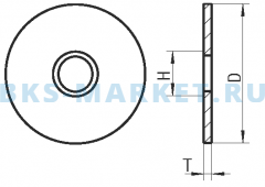 Схема отрезных дисков ELNAR InoxPROF 125X1,2X22 АРТ 12413