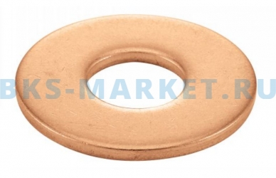 Шайбы латунные плоские увеличенные (кузовные) внешний диаметр ~ 3 номинальных диаметра резьбы DIN 9021 ЛТ
